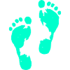 Human footprints steps feet steps