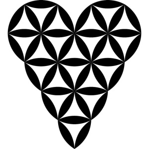 Heart of Life - Heart Symbol - Black