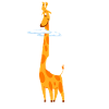 giraffe I'm already tall brother sister children