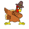 Turkey Thanksgiving Dab Dabbing