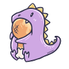 Carnivore dinosaur illustration gift