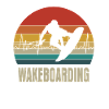 Wakeboard retro heartbeat gift