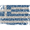 Grèce Pavillon Vintage Used Look Crète Hellas