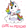 Cute but Psycho Einhorn