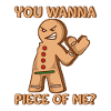 Funny Christmas gift gingerbread man