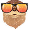 Otter With Sunglasses Illustration
