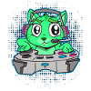 Katze Gaming Controller Gamer Comic