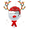 Christmas Golf Ball
