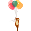 Otter With Balloons