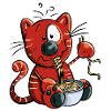 Mignon chat comique