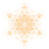 Fractal Metatron's Cube Orange