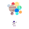 Astronaut planet