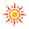 Tribal aurinko symboli heimojen tatuointi lahjaidea