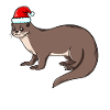 Otter Christmas otter dwarf otter