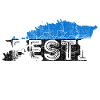 Estonia Map Shape and Flag