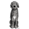Süßer Irischer Wolfshund