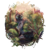 Wildkatze im Wald