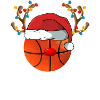 Basketball Christmas Reindeer