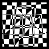 Chessboard modified, on white