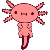 sweet axolotl baby kawaii