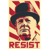 Winston Churchill Retro Propaganda