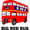 Großer roter Bus