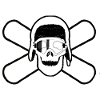 Snowboard Pirate Skull Gift