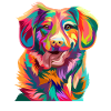 Artistic dog dog