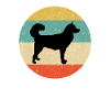 Alaskischer Malamute-Hundegeschenkentwurf