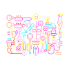 neon steam punk music
