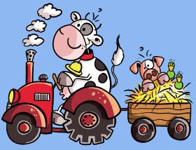 Découvrez notre t-shirt unique : une vache conduisant un tracteur avec son cochon ! Le cadeau humoristique parfait pour les fans de ferme et...