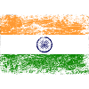 India flag used look vintage banner coat of arms goa