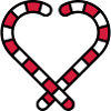 Candy Cane Heart