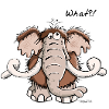 Funny mammoth - Elephant - Cartoon - Gift