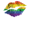 LGBT Rainbow Lips