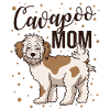 Cavapoo Mamma-nette Hundebesitzer-Haustier-Liebhaber-Grafik