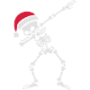 Santa dab / dabbing skeleton