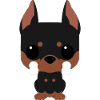 Doberman doux funko