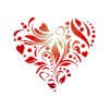red heart pattern