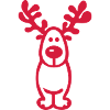 Weihnachten - Elch Zeichnung