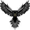 Eule Black Owl