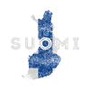 Finland Shape and Flag
