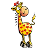 Cute Giraffe with hearts