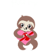 Baby sloth - merry christmas