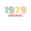 1979 Original Vintage Vintage '79 Cumpleaños de los 70