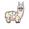 Party Lama with fairy lights