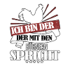 Hühnerflüsterer Landwirt Bauer