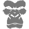 Wild Monkey Silhouette Graphic