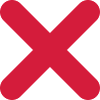 X Cross Crosses Tick Stop Caution Symbol Shape