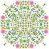 Mandala pattern of fly hunter frogs